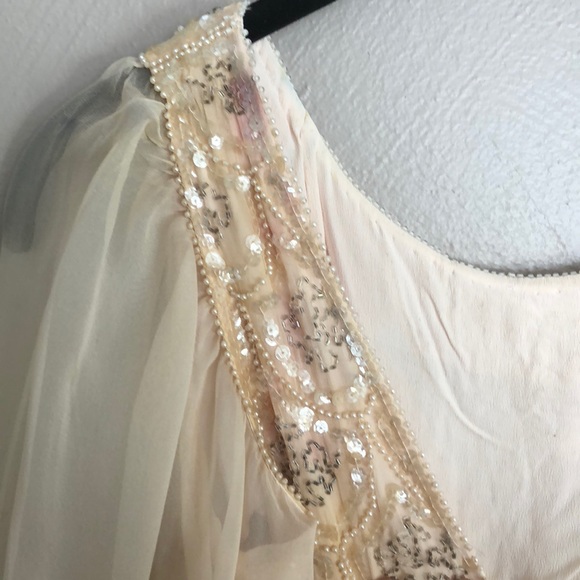 60’s Vintage handmade hand beaded formal dress - Picture 6 of 6